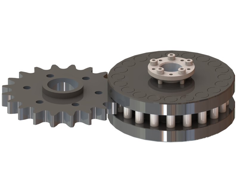 ローラ数変更特殊ローラピニオン